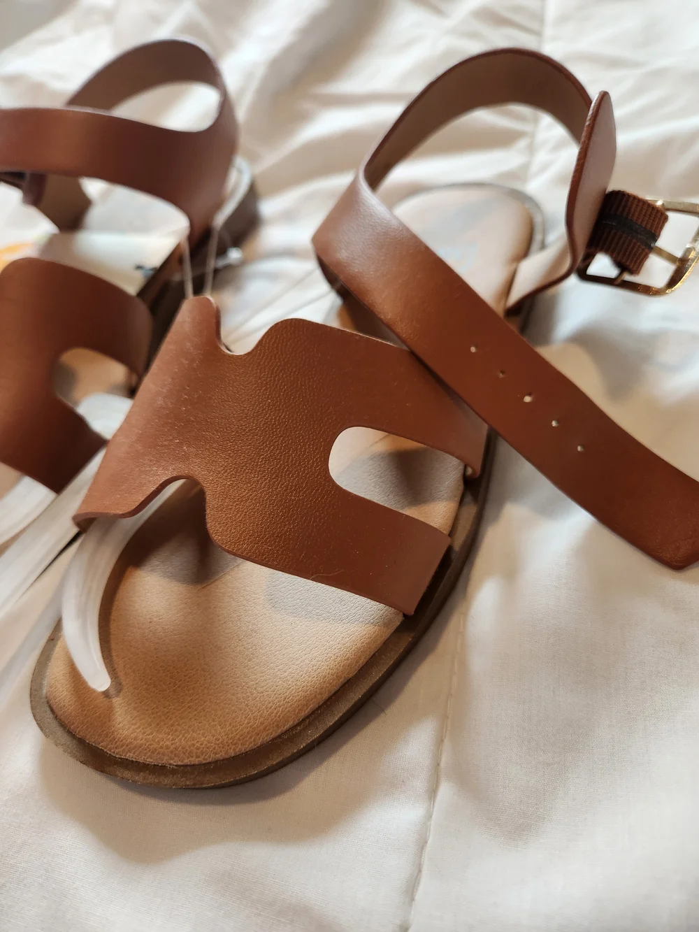 art class Tan Brown Girls' Open-Toe Buckle Sandals